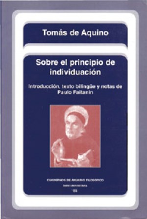SOBRE EL PRINCIPIO DE INDIVIDUACIÓN